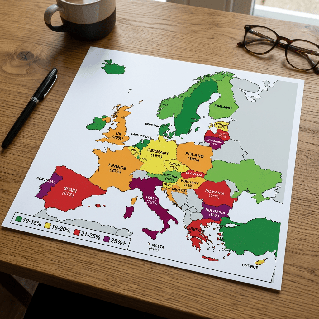 Guida alle Aliquote IVA in Europa: Tabella Aggiornata e Panoramica Generale